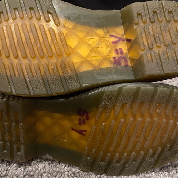 Doc Martens Girl Black Zip up Lace Combat Boots Size 1 Condition - Picture 8 of 8